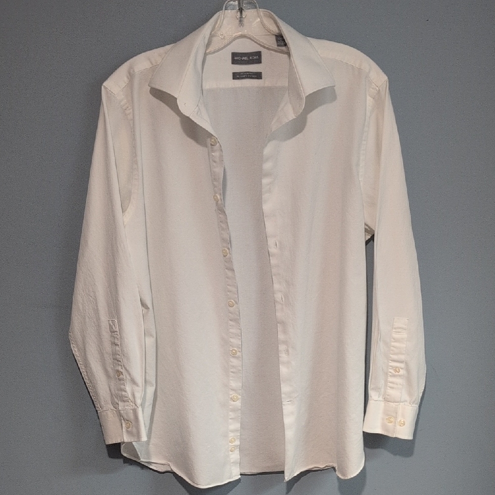 Michael Kors Slim Fit Men's Classic White Shirt